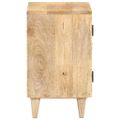vidaXL Vyrezávaný nočný stolík 40x30x50 cm masívne mangovníkové drevo