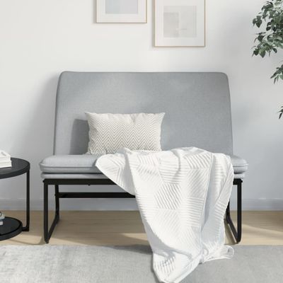 vidaXL Lavička bledosivá 100x75x76 cm látka