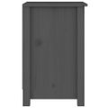 vidaXL Nočné stolíky 2 ks sivé 40x35x55 cm masívne borovicové drevo