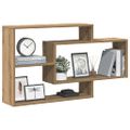 vidaXL Nástenná polička Artisan Dub 104x20x58,5 cm Konštrukčné drevo