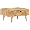 vidaXL Konferenčný stolík 68x68x38 cm masívne mangovníkové drevo