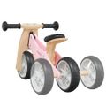 vidaXL Balančný bicykel pre deti 2 v 1 ružový