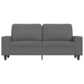 vidaXL 2-miestna pohovka tmavosivá 140 cm látka