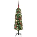 vidaXL Umelý vianočný stromček Zelená 120 cm PVC, oceľ a plast
