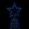 vidaXL Vianočný stromček, kužeľ, modrý 200 LED 70x180 cm