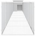 vidaXL Klietka pre kurčatá sivá 700x91x100 cm pozinkovaná oceľ