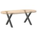 vidaXL Nohy konferenčného stolíka v tvare X, 2 ks, antracitové, 50 x (42-43) cm, oceľ