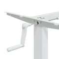 vidaXL Rám stola na státie biely (94-135)x60x(70-114) cm oceľ