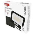 LED reflektor GLARO 50W, čierny, IP65, 5000 lm, neutrálna biela