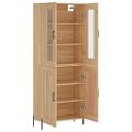 vidaXL Vysoká skrinka dub sonoma 69,5x34x180 cm spracované drevo