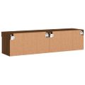 vidaXL TV skrinky s LED svetlami 2 ks hnedý dub 60x30x30 cm