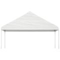vidaXL Altánok so strechou, biely 11,15x5,88x3,75 m, polyetylén
