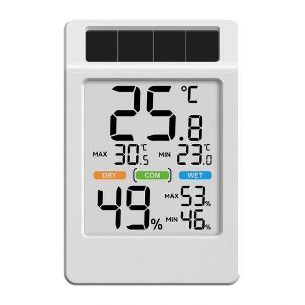 BALDRTHERM B0590TH-V6 – termohygrometer napájaný solárnou energiou s veľkým displejom