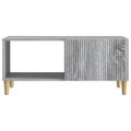 vidaXL Konferenčný stolík Sivá sonoma 90 x 50 x 40 cm Kompozitné drevo