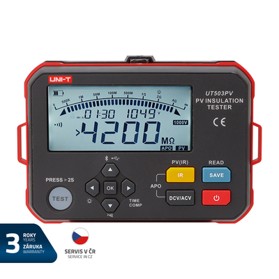 Tester izolačného odporu UNI-T UT503PV