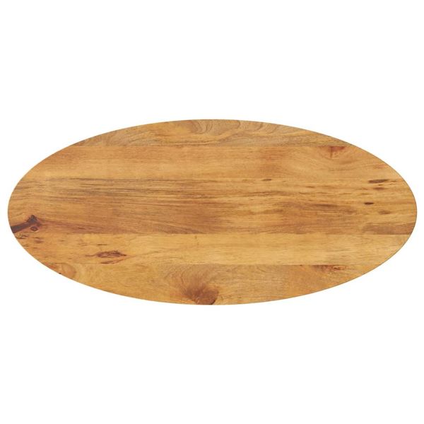 vidaXL Stolová doska 140x60x2,5 cm oválna masívny mangovník