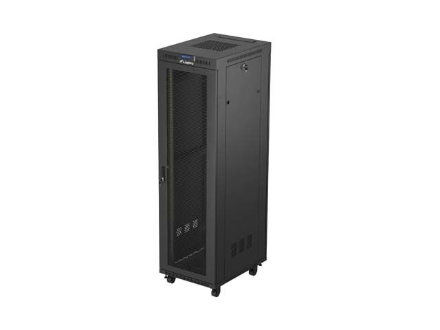 19'' voľne stojaca racková skriňa 42U/600x800 (flat pack) so sieťovými dverami LCD čierna LANBERG V2
