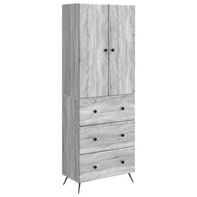 vidaXL Sada skríň 2 pcs Sivý Sonoma 66 x 34,5 x 90 cm Kompozitné drevo