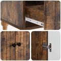 vidaXL Servírovacia skriňa Dymový dub 66 x 34,5 x 95 cm