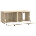 vidaXL Nástenná TV skrinka 78,5 x 31 x 30 cm Dub sonoma