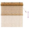 vidaXL Roleta Hnedá 140 x 160 cm Rákosie