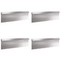 vidaXL Slimáková ohrada 4 ks 100 x 3,5 x 25 cm Nehrdzavejúca oceľ