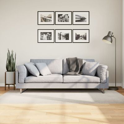 vidaXL Koberec IZA krátky vlas škandinávsky vzhľad krémový 100x200 cm