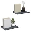 vidaXL Závesná polica 2 ks Antracit 30 x 18 x 2,5 cm Oceľ