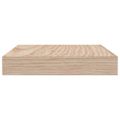 vidaXL Plávajúce police 4 ks 60x23,5x4 cm, kompozitné drevo