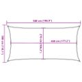 vidaXL Tieniaca plachta 160 g/m² obdĺžniková bledosivá 3x5 m HDPE