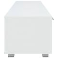 vidaXL TV stolík biely 140x40x35 cm spracované drevo