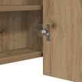 vidaXL Zrkadlový kabinet s LED Remeselný dub 100 x 12 x 45 cm