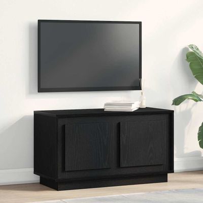 vidaXL TV skrinka Čierny dub 80 x 35 x 45 cm Kompozitné drevo