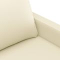 vidaXL Kreslo krémové 60 cm umelá koža