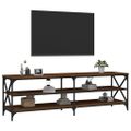 vidaXL TV skrinka hnedý dub 160x40x50 cm spracované drevo