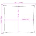 vidaXL Tieniaca plachta 160 g/m² žltá 2,5x3 m HDPE