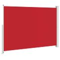 vidaXL Zaťahovacia bočná markíza na terasu 200x300 cm červená
