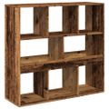 vidaXL Knižnica/deliaca stena staré drevo 100x33x94,5 cm