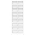 vidaXL CD Skrinka Biela 65 x 23,5 x 175 cm Kompozitné drevo