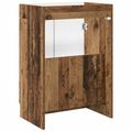 vidaXL Kúpeľňová skrinka pod umývadlo Staré drevo 56 x 37,5 x 81 cm