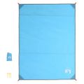 vidaXL Pikniková deka s kolíkmi modrá 205x155 cm