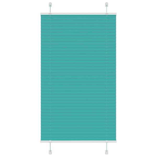 vidaXL Plisovaná roleta petrolejovo zelená 80x150 cm šírka látky 79,4 cm polyester