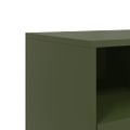 vidaXL TV skrinka olivovozelená 68x39x60,5 cm oceľ