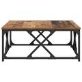 vidaXL Konferenčný stolík Staré drevo 70 x 70 x 30 cm Kompozitné drevo
