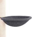 vidaXL Strom pre mačky od podlahy po strop tmavosivý 258,5-284,5 cm
