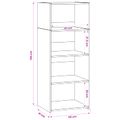 vidaXL Highboard Dub artisan 50 x 41 x 124 cm Kompozitné drevo