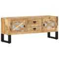 vidaXL TV skrinka 110x30x45 cm surové mangovníkové drevo