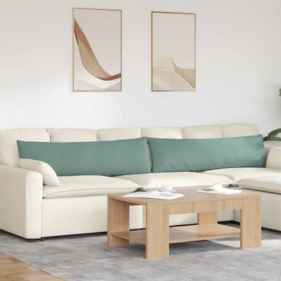 vidaXL Vankúše na pohovku 2 pcs Morská zelená 145 x 40 cm