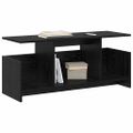 vidaXL TV stolík 102 x 35 x 45 cm Čierny dub Kompozitné drevo