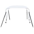 vidaXL Strieška Bimini s 2 oblúkmi biela 180x150x110 cm